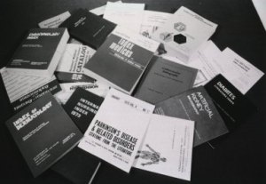 A montage of NLM publications